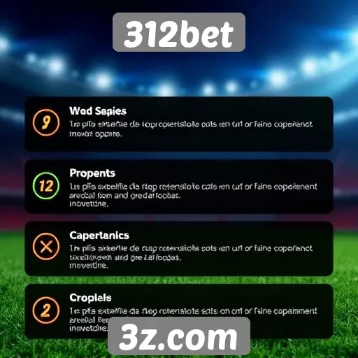 Principais características do site 312bet